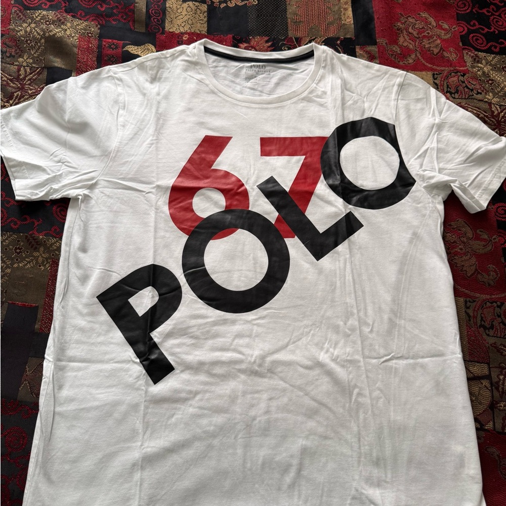 Polo Ralph Lauren Performance White/Black/Red ‘Polo 67’ Graphic T-Shirt